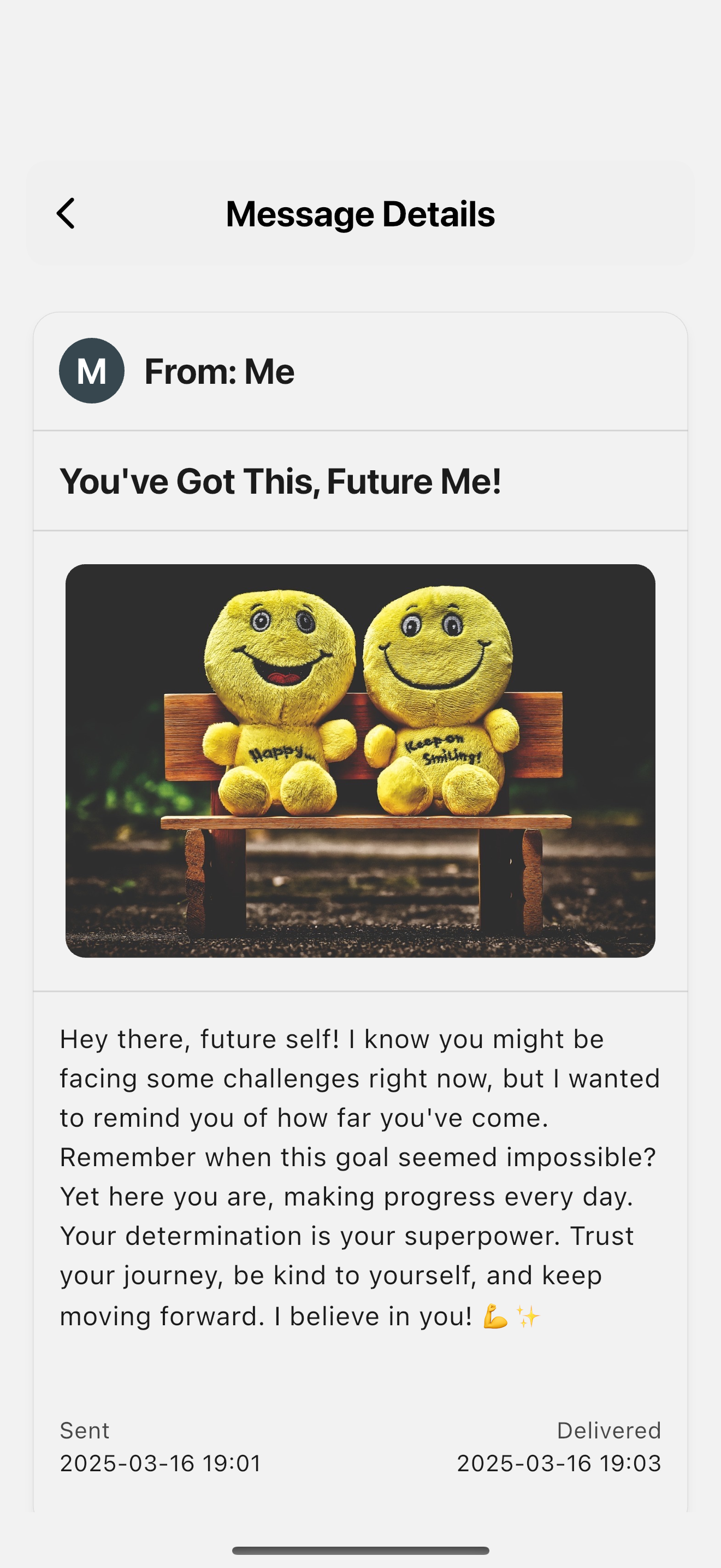 Encourage Yourself Screenshot